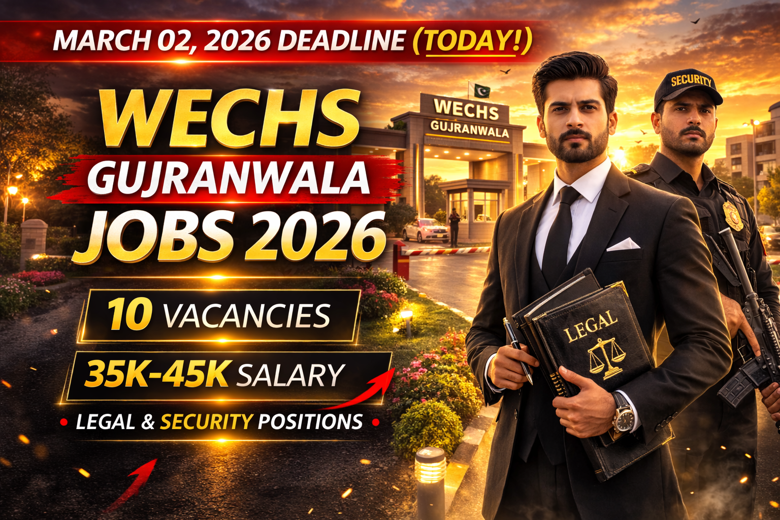 Latest Jobs At WECHS Gujranwala 2026