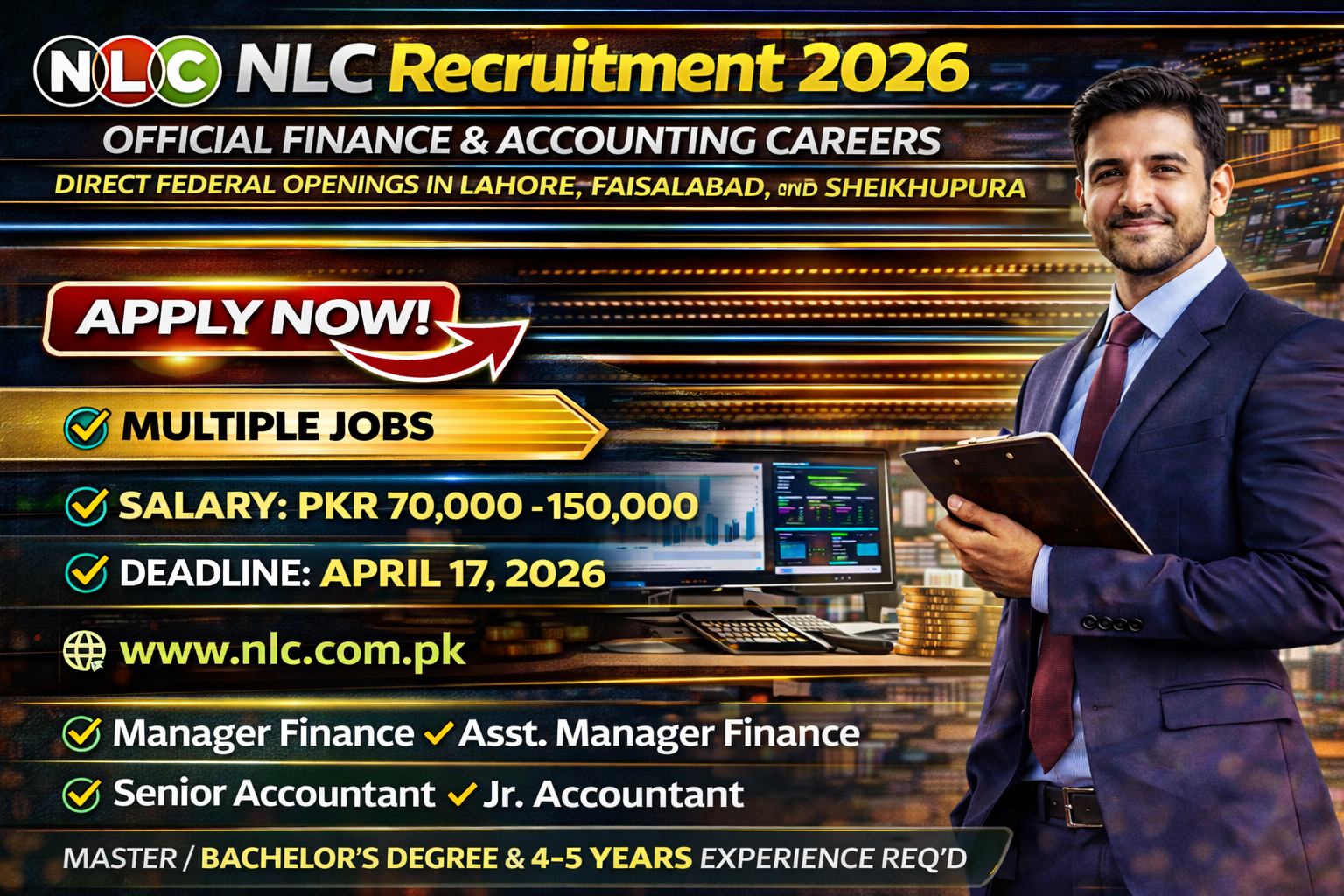 NLC recruitment careers in finance