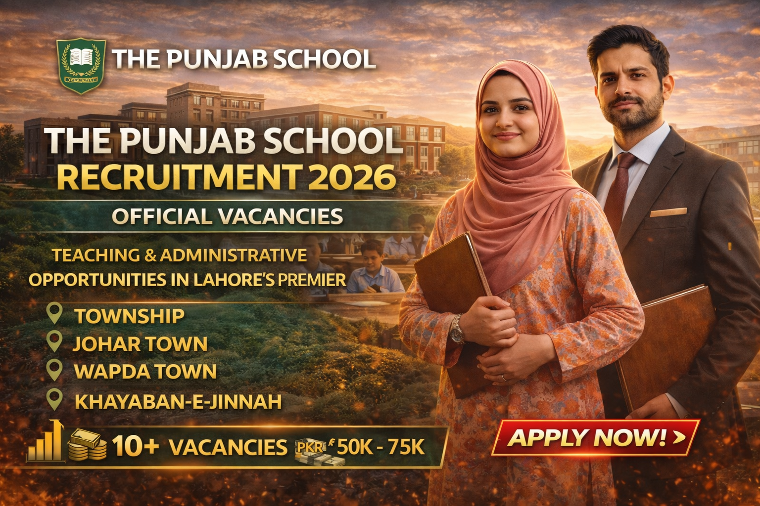 Recruitment opportunities at The Punjab School