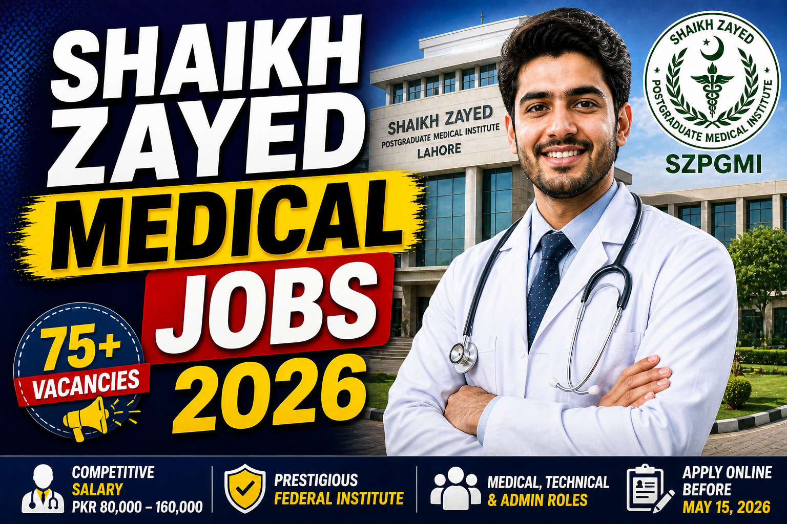 Latest Shaikh Zayed Medical Lahore Jobs 2026