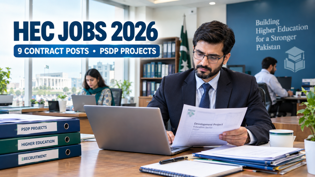 HEC Jobs 2026 – 9 Contract Posts for PSDP Projects