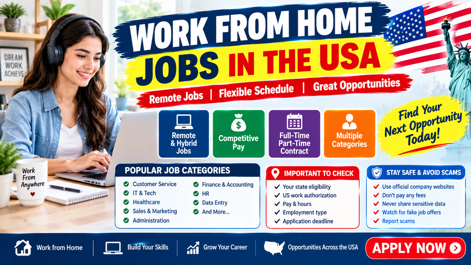 Work From Home Jobs in the USA – Latest Remote Listings
