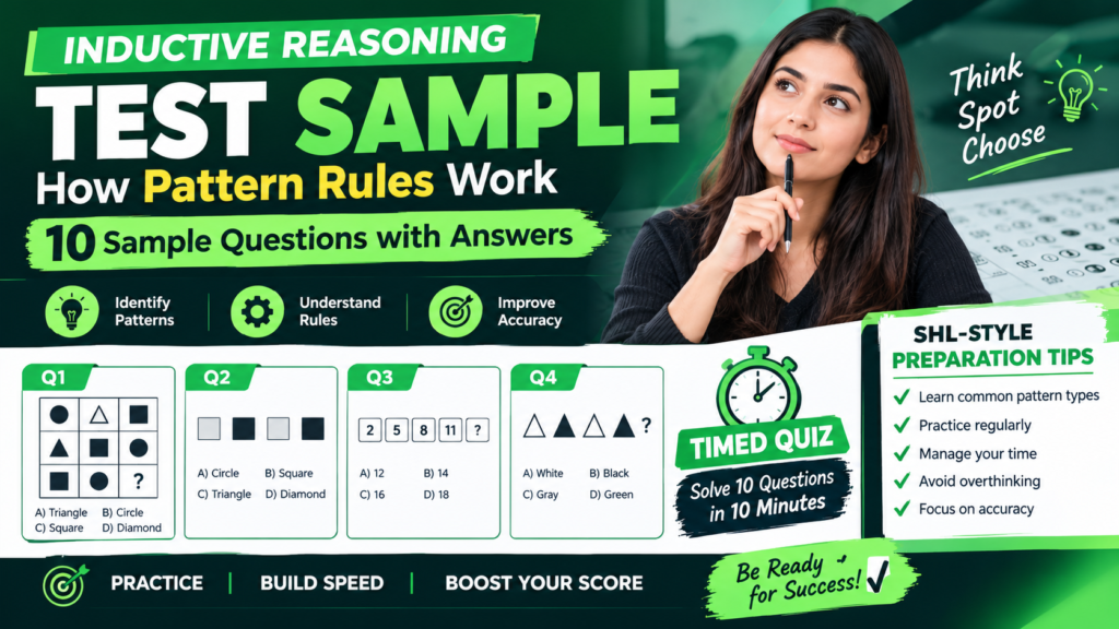 Inductive Reasoning Test Sample with 10 Questions and Answers
