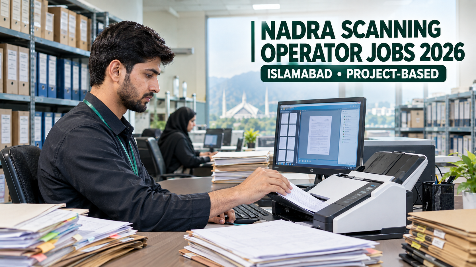 NADRA Scanning Operator Jobs 2026 – Islamabad regional office