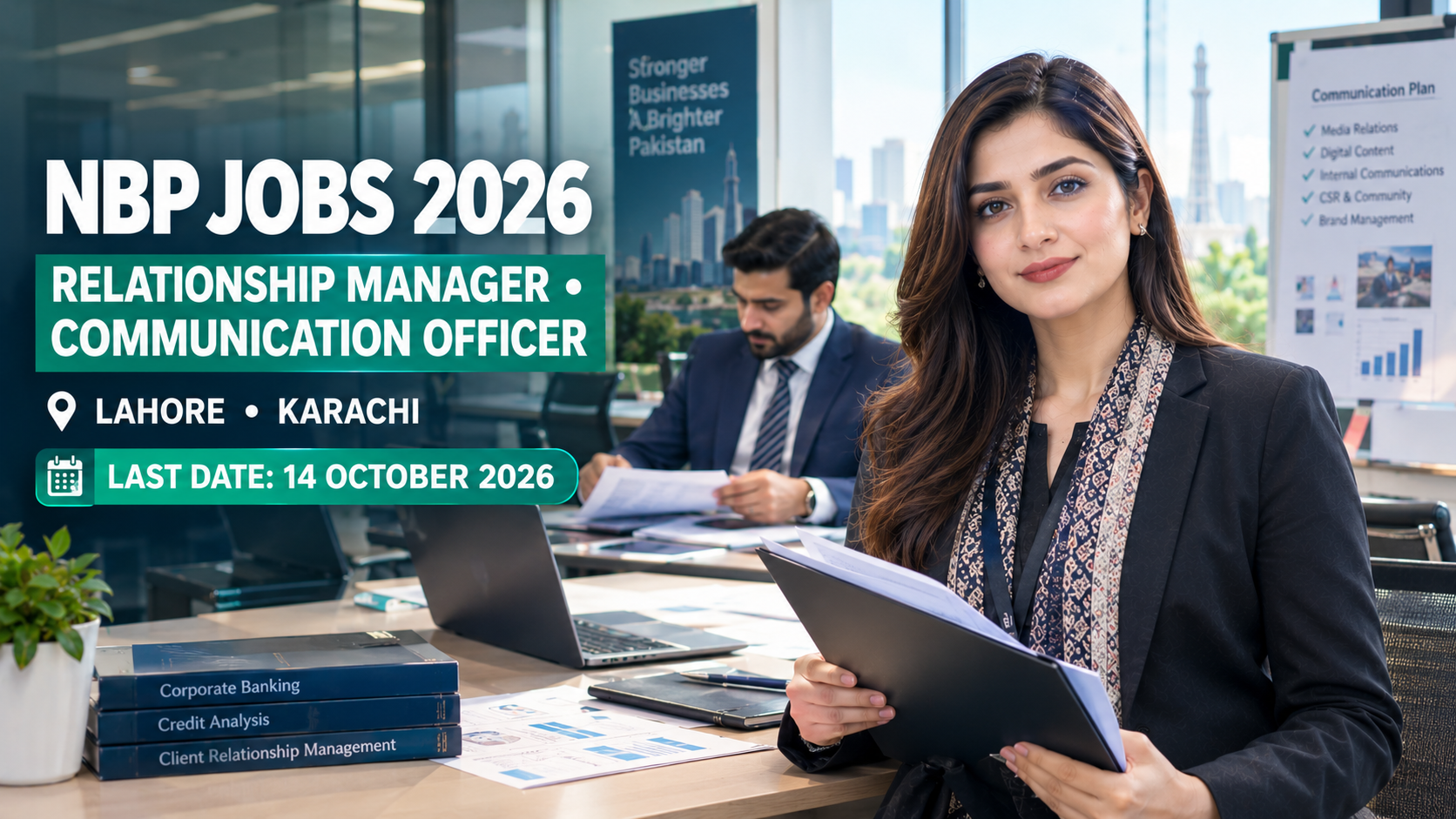 NBP Jobs 2026 – National Bank of Pakistan Relationship Manager and Communication Officer vacancies