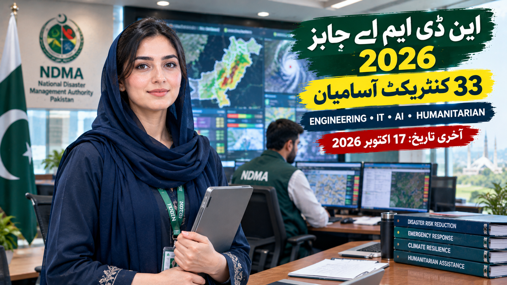 NDMA Jobs 2026 – 33 contract vacancies in Islamabad