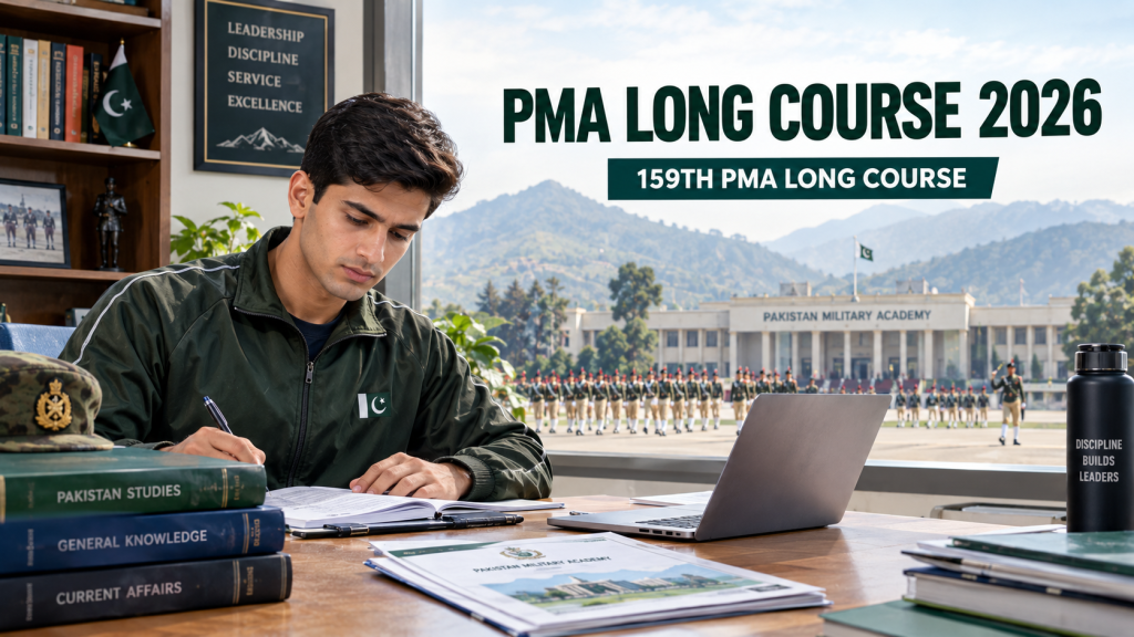 PMA Long Course 2026 candidate preparing for the 159th PMA course at Kakul