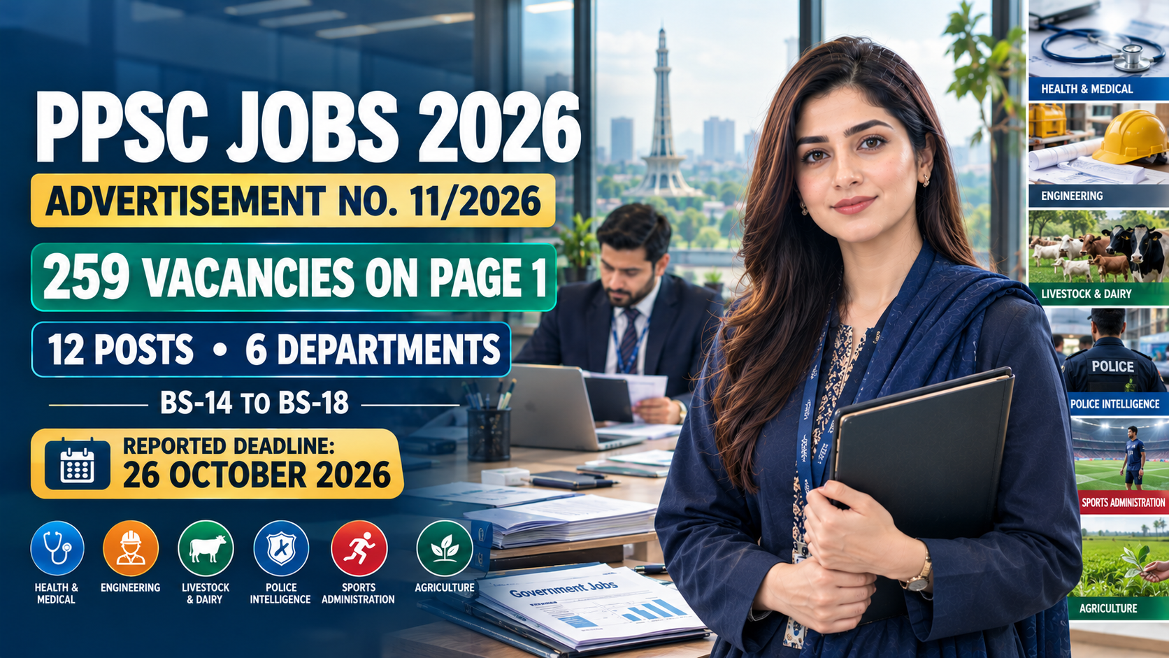 PPSC Jobs 2026 – Advertisement No. 11/2026 vacancies in Punjab